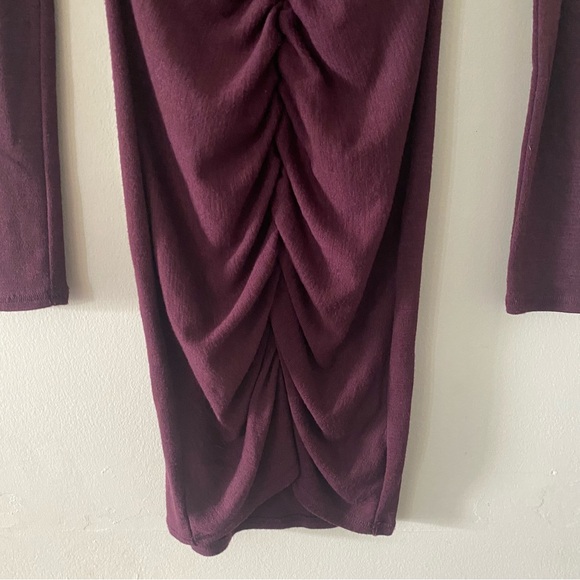 Wilfred plum rouge front mini longsleeve dress - Picture 6 of 6